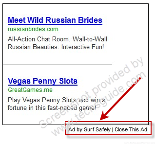 Ads by Surf Safely Removal Guideline