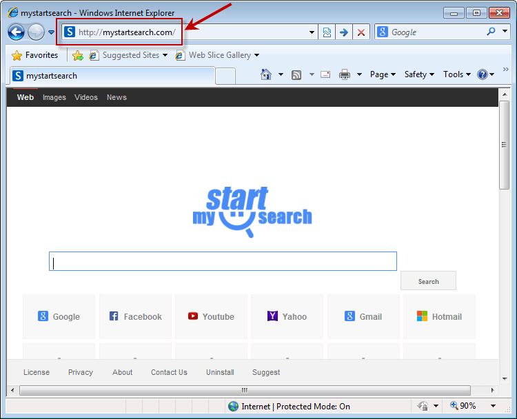 Removal guideline to remove Mystartsearch.com