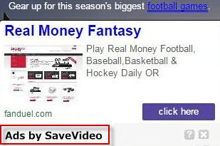 Ads by SaveVideo Popup screenshot