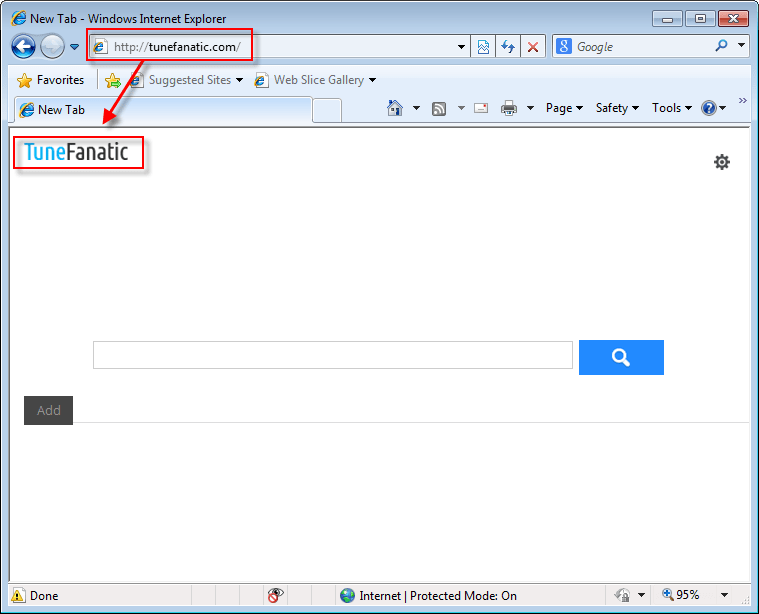 TuneFanatic.com Search Bar Screenshot1