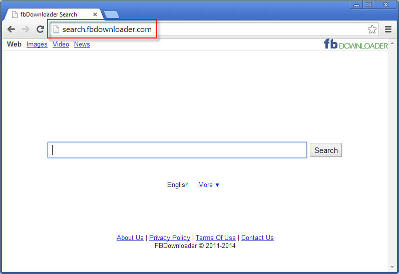 Search.fbdownloader.com Search Bar Screenshot