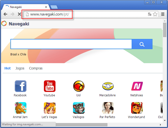 Navegaki.com Page Screenshot