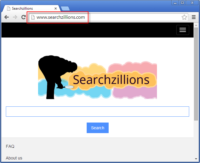 Searchzillions.com Search Bar Screenshot