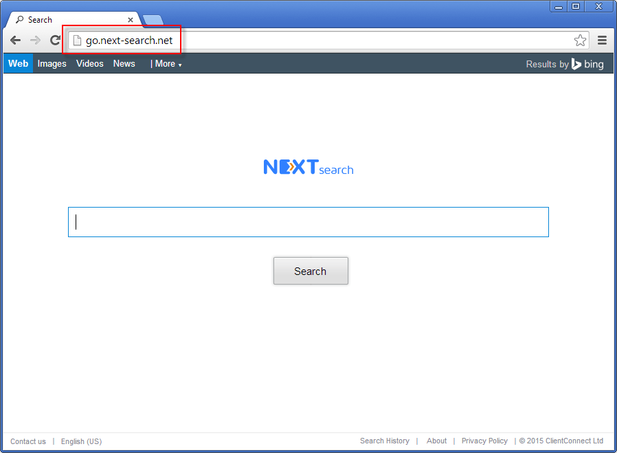 go.next-search.net Homepage Screenshot