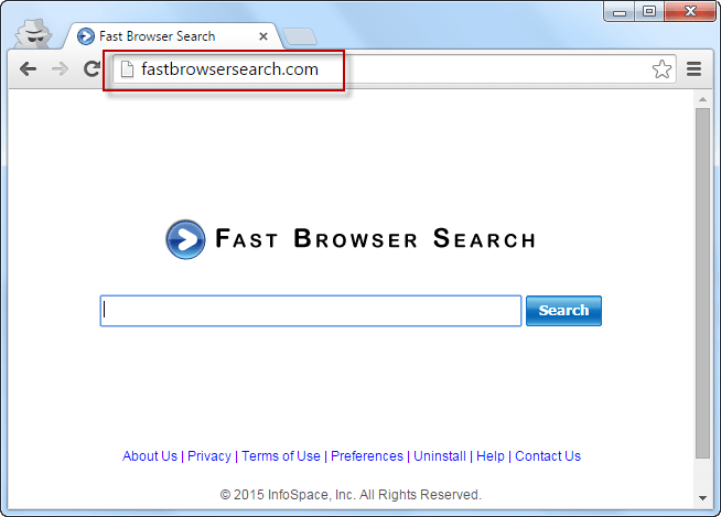 Fastbrowsersearch.com Search Bar Screenshot