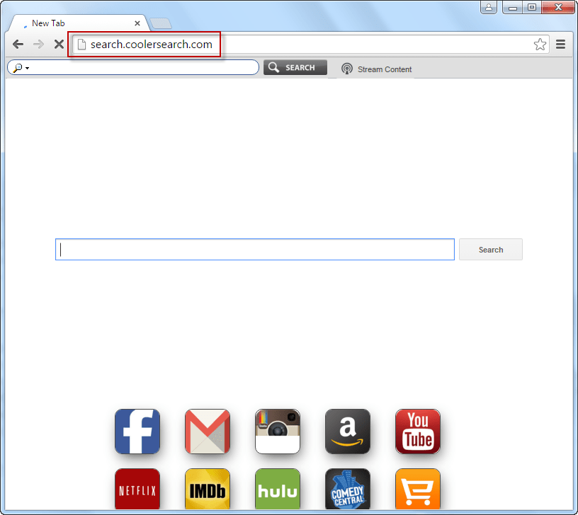 Search.coolersearch.com Search Bar Screenshot