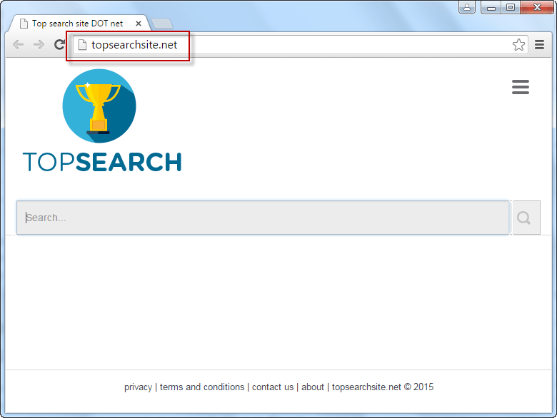 Topsearchsite.net Search Bar Screeshot