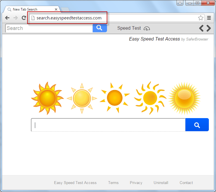 Search.easyspeedtestaccess.com Search Bar Screenshot