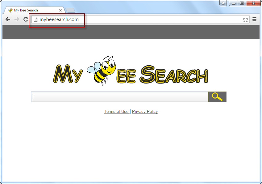 mybeesearch.com Search Bar Screenshot