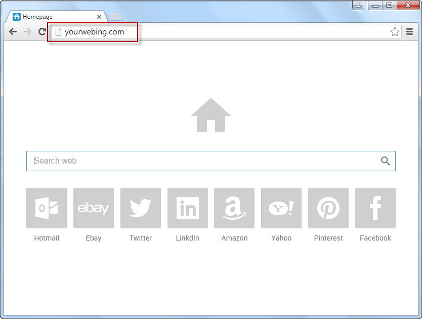 yourwebing.com search bar screenshot