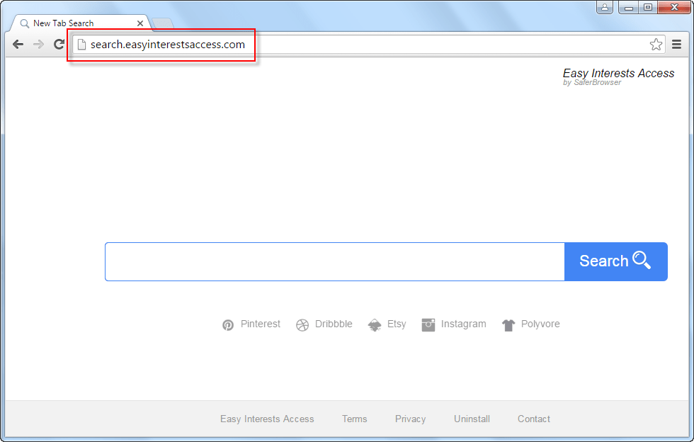 Search.easyinterestsaccess.com Search Bar Screenshot