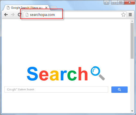 Searchopa.com Search Bar Screenshot