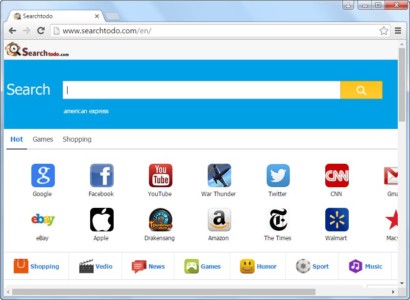 Searchtodo.com Homepage Screenshot