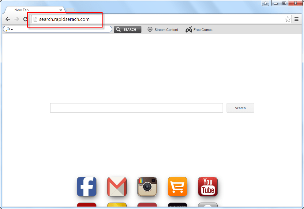 Search.rapidserach.com Search Bar Screenshot