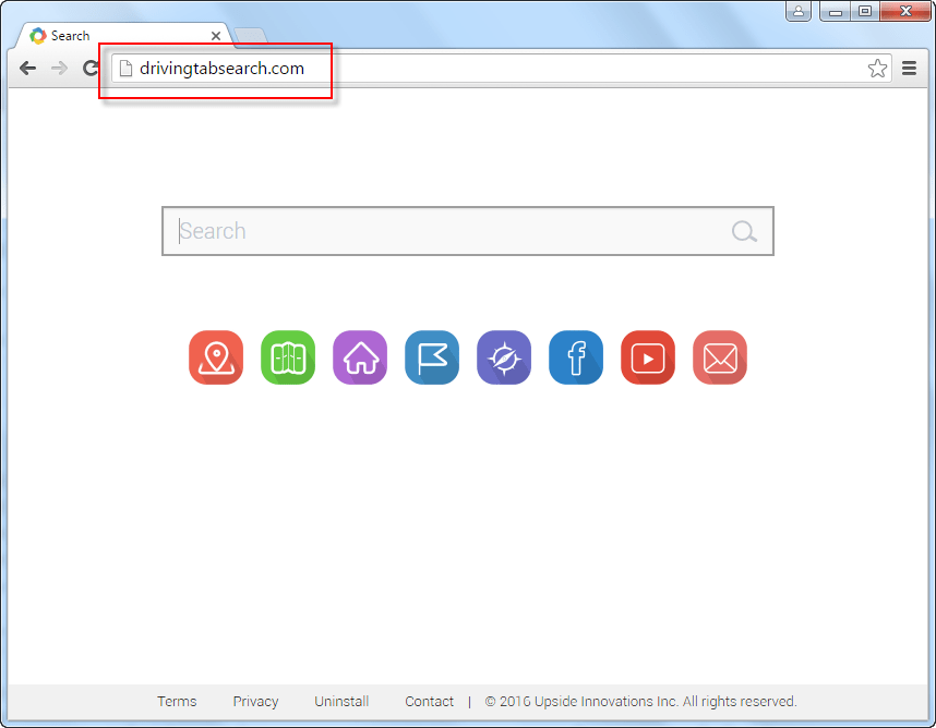 Drivingtabsearch.com Search Bar Screenshot