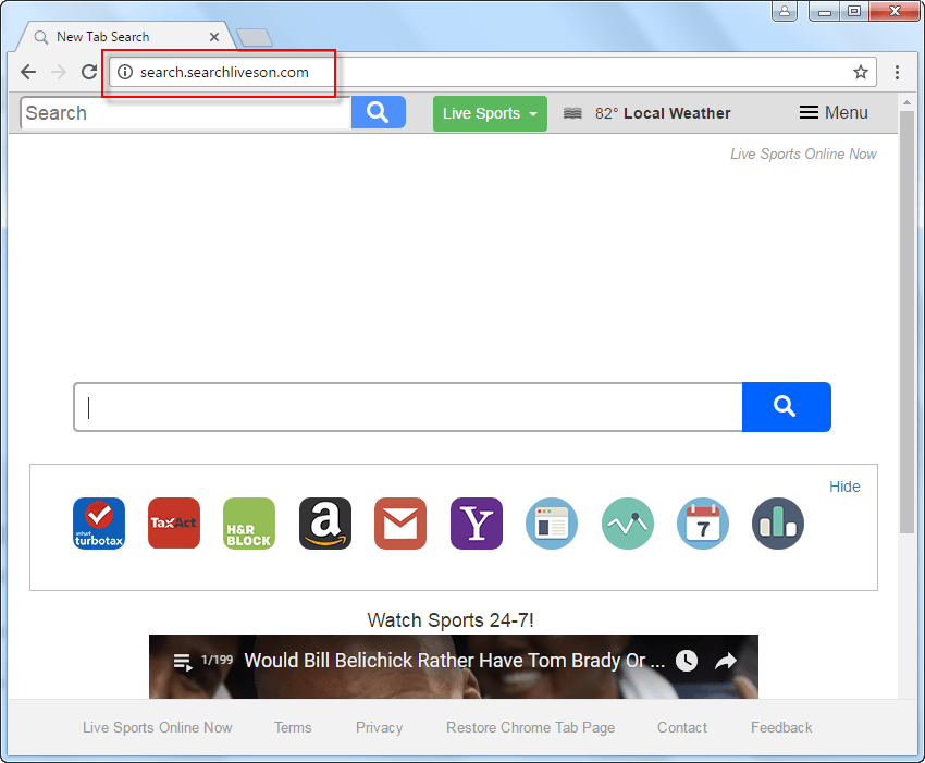 How to Remove Search.searchliveson.com