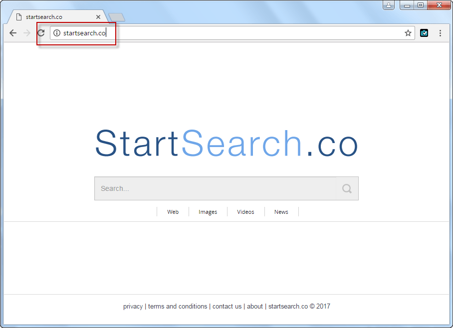 Startsearch.co Search bar Screnshot