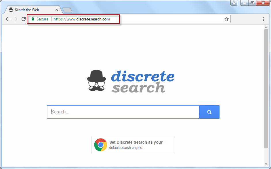 DiscreteSearch.com Screenshot