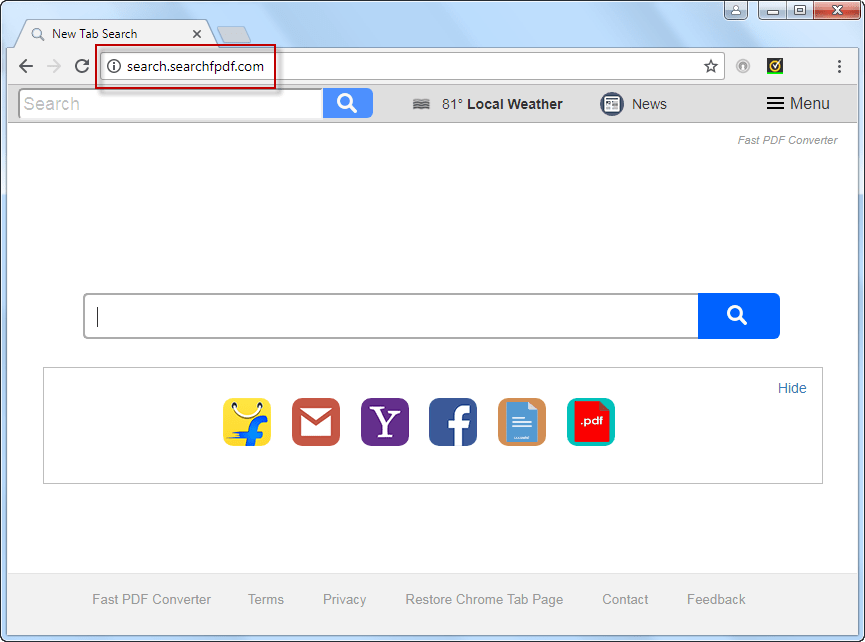 Search.searchfpdf.com Search Bar