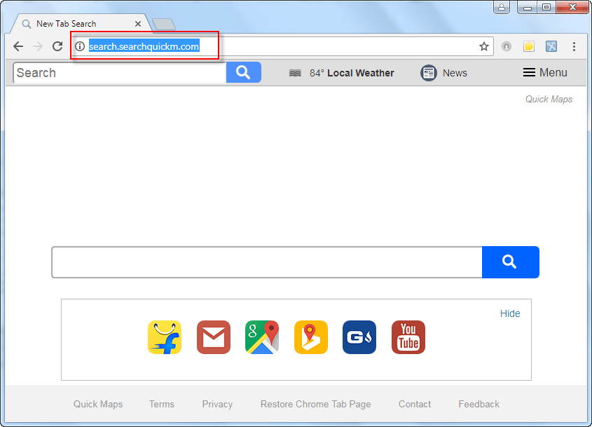 Search.searchquickm.com Search Bar1