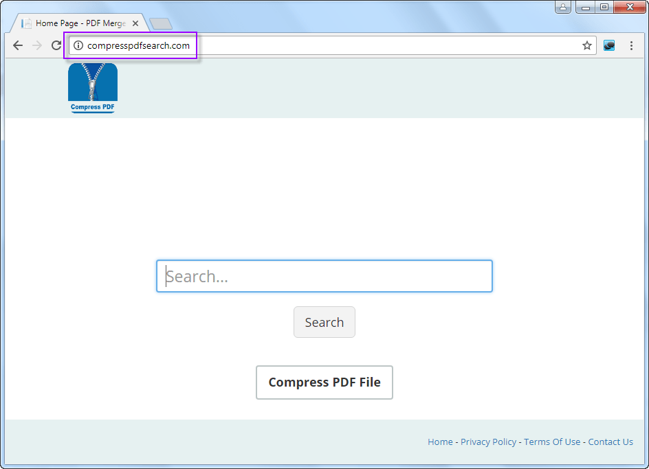 Compresspdfsearch.com Search Bar