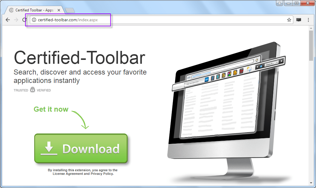 Certified-toolbar.com SEarch Bar