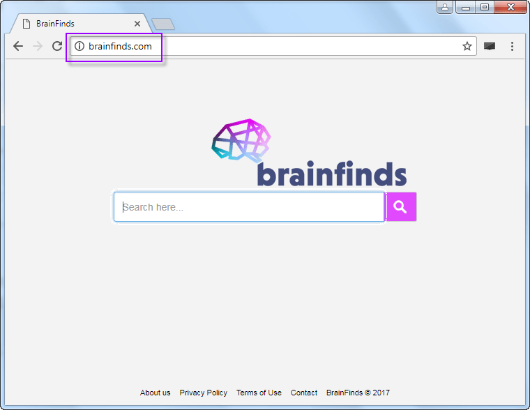 Brainfinds.com Search Page