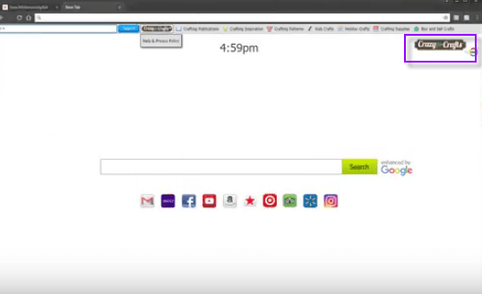 hp.myway.com crazyforcrafts search bar