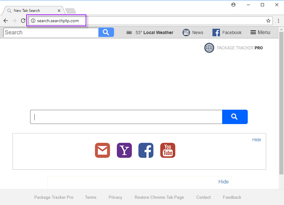 Search.searchptp.com Search Bar