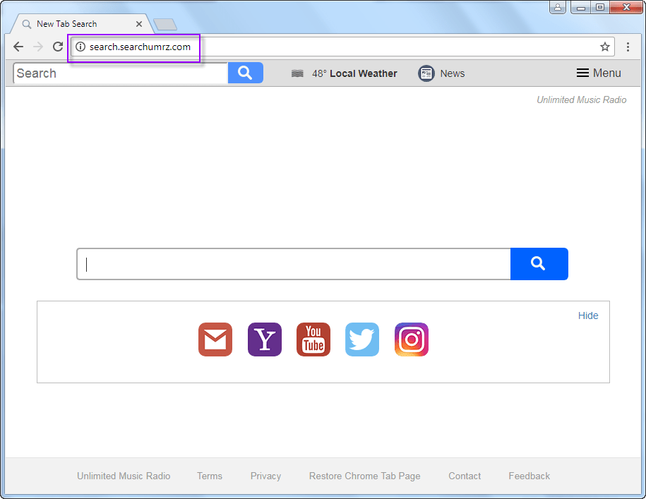 Search.searchumrz.com Search Bar