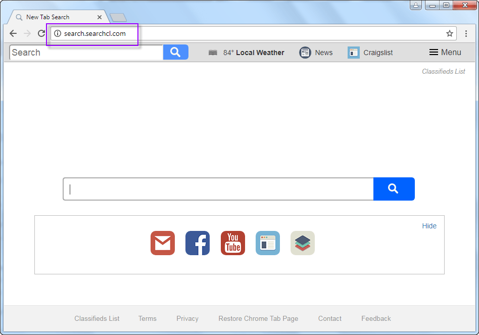 search.searchcl.com Search bar