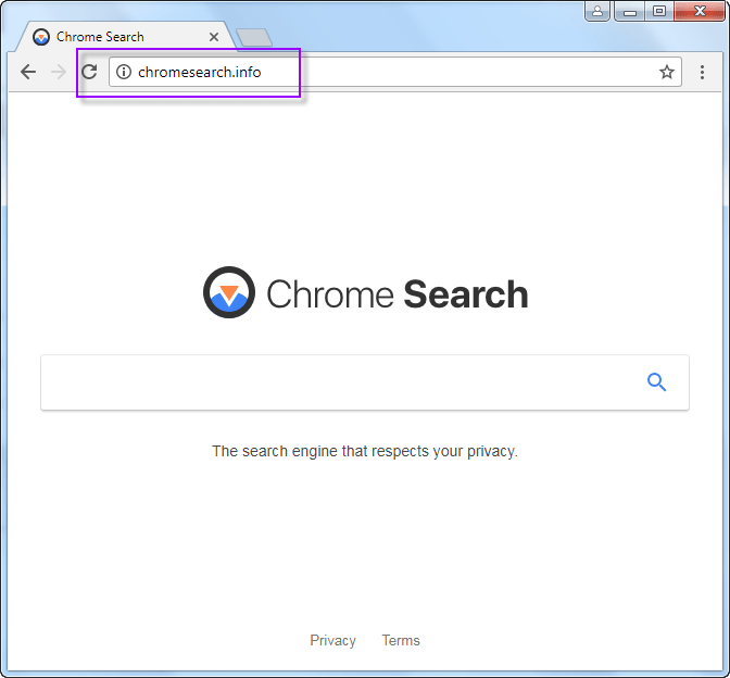 ChromeSearch.info search bar