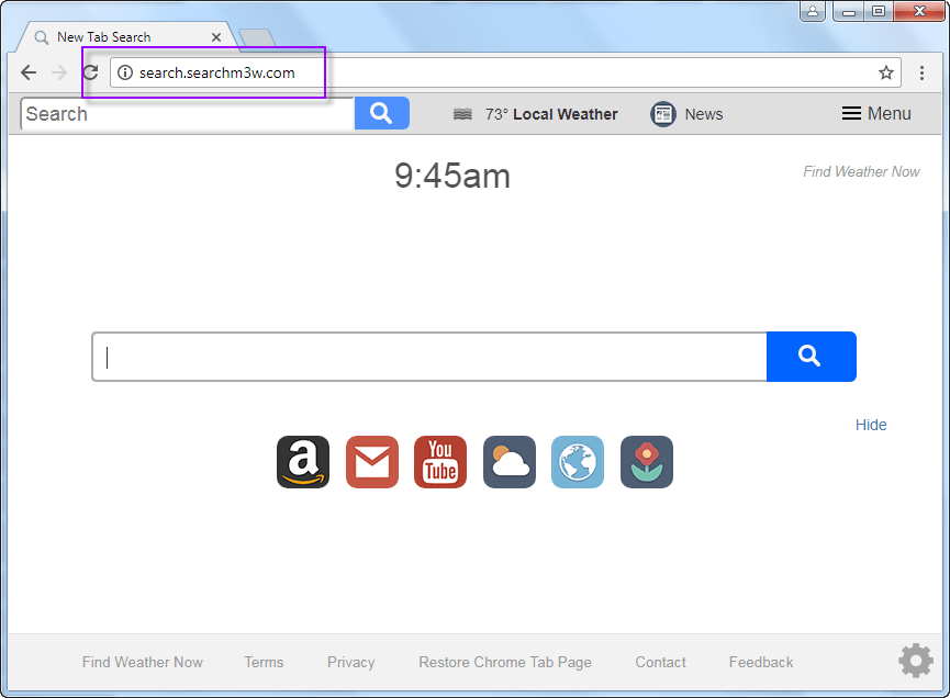 Search.searchm3w.com search bar1