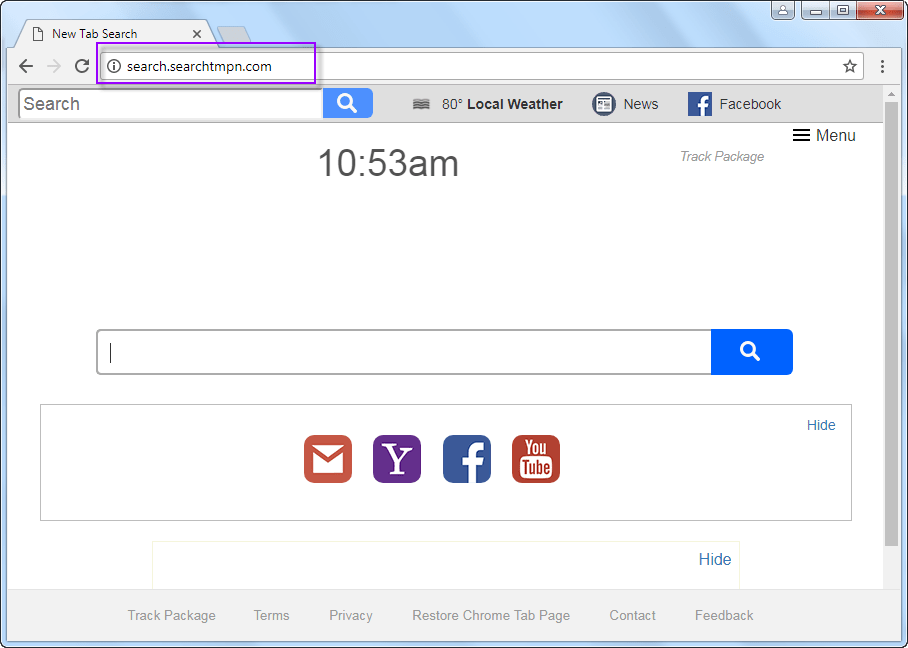Search.searchtmpn.com search bar