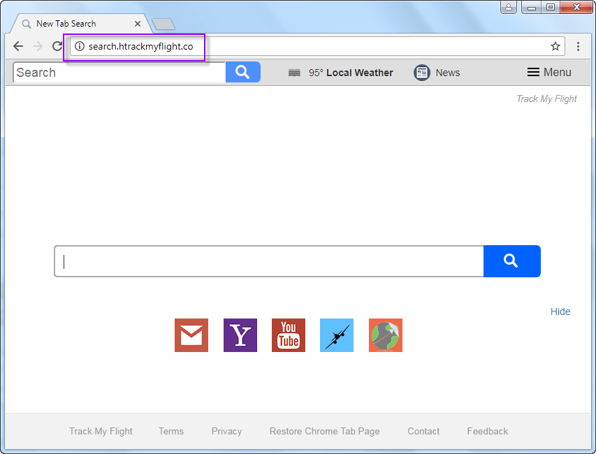 how to remove Search.htrackmyflight.co