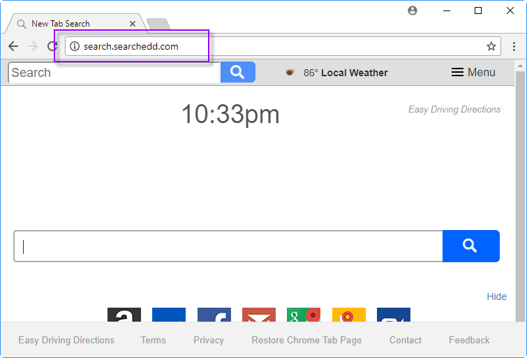 Search.searchedd.com search bar