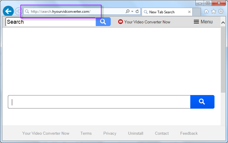 Remove Search.hyourvidconverter.com searchbar