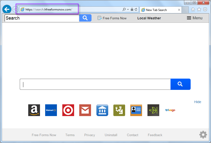 Search.hfreeformsnow.com search bar