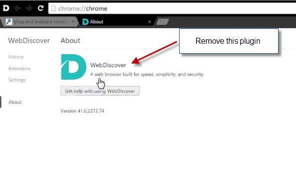 Remove WebDiscover