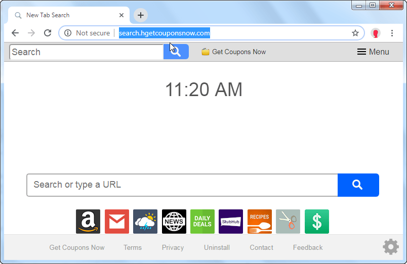 Search.hgetcouponsnow.com how to remove