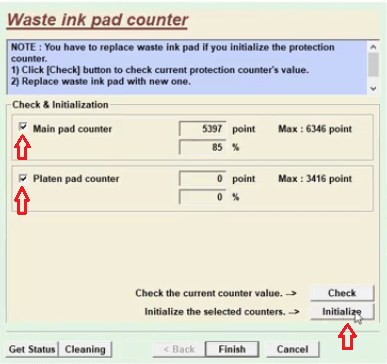 main pad counter