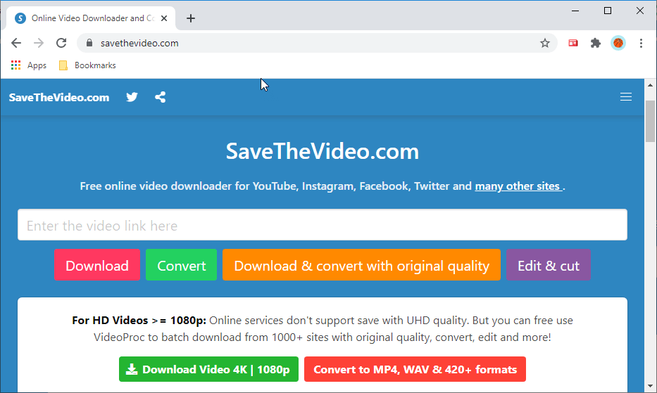 save the video to wav