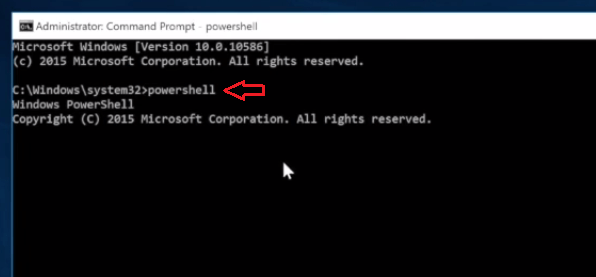 enter powershell