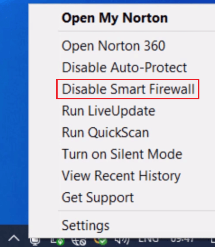 disable firewall