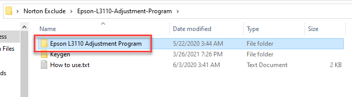 open-adjustment-program-folder
